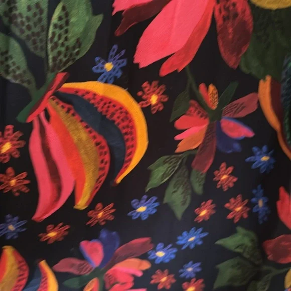 Farm Rio long sleeved floral dress with belted waist - Picture 3 of 12